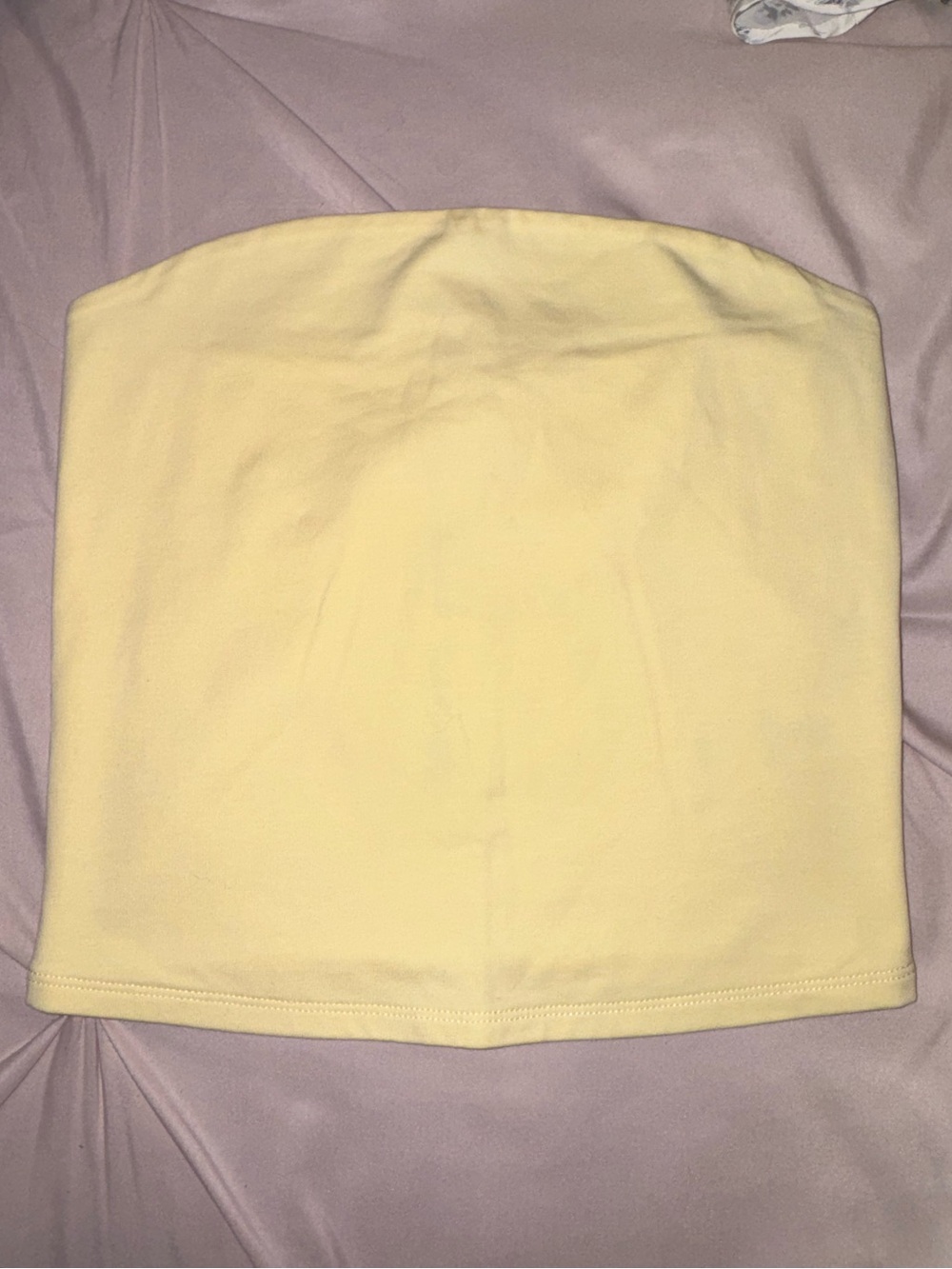Garage Strapless Yellow Tube Top